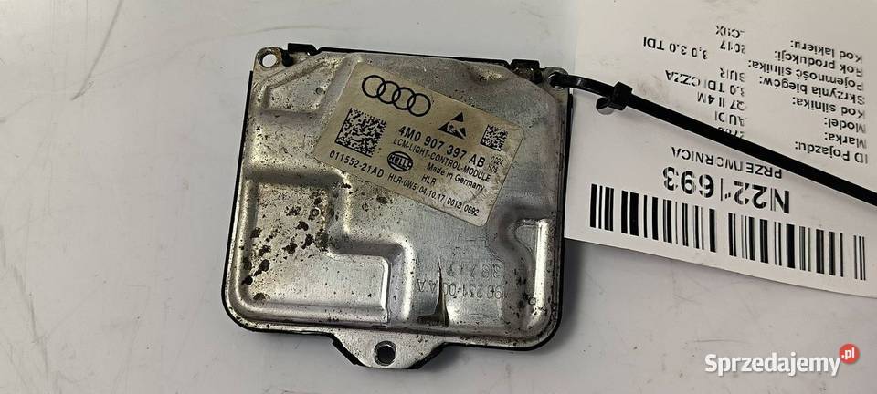 PRZETWORNICA AUDI Q7 II 4M 19023100AA Lipno