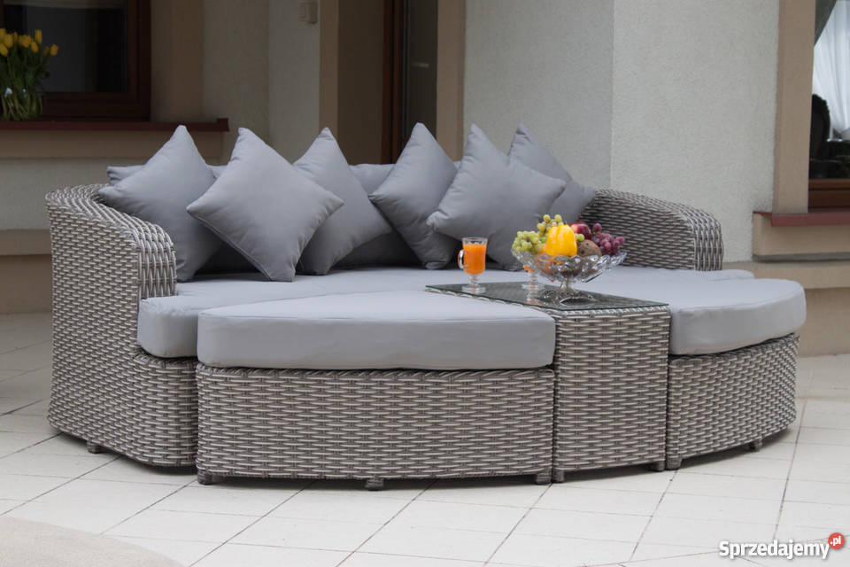 Zestaw ogrodowy meble technorattan Sofa Alessia Łaskarzew sprzedam