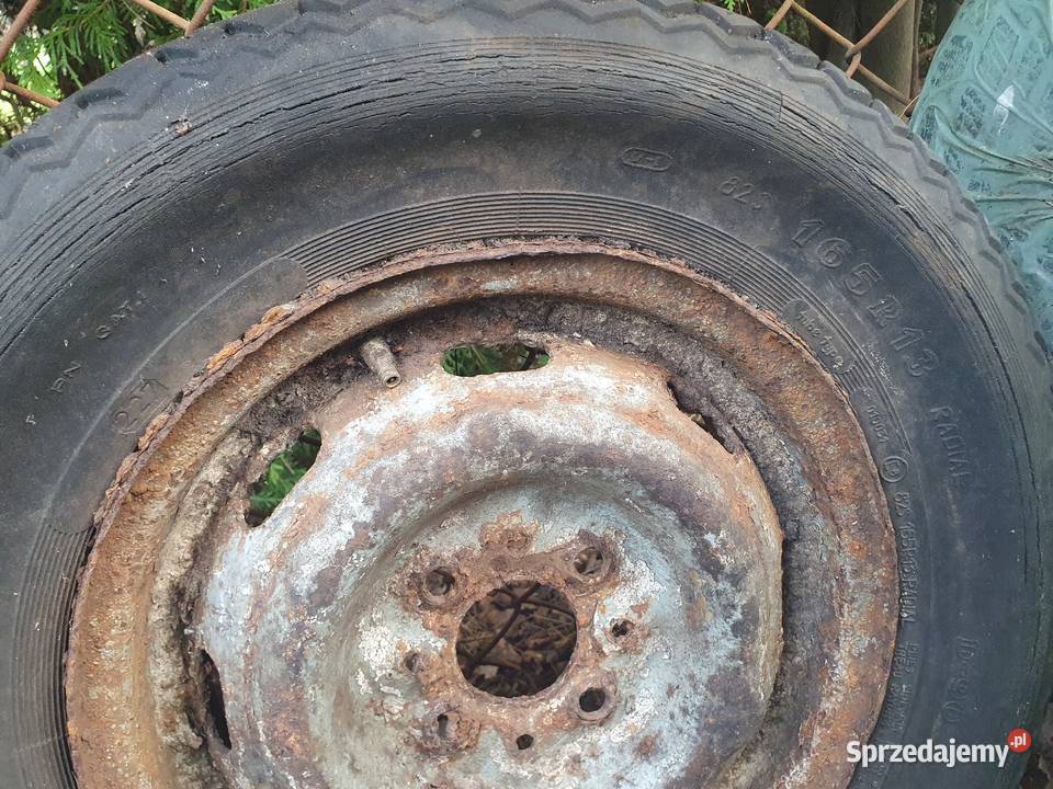Koła z felgami stare Rekord Wartburg Fiat Warszawa