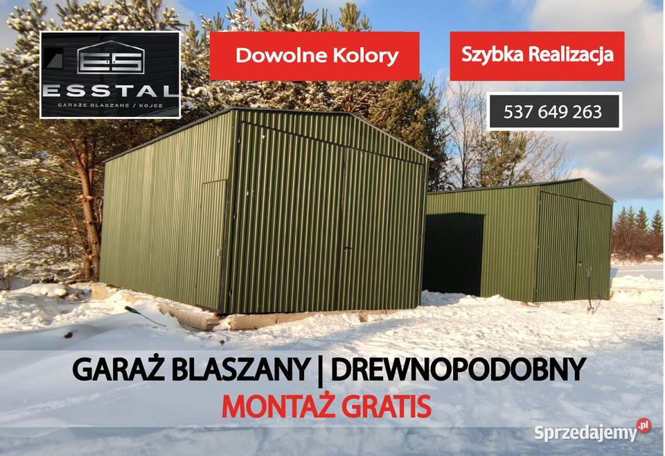 C51 Garaż Blaszany MAGAZYN Garaże Blaszane Wiata