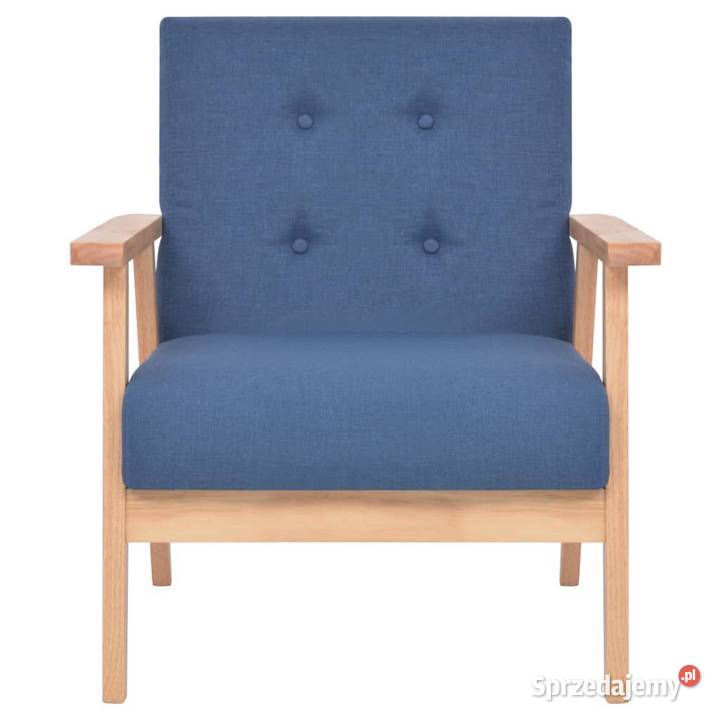 vidaXL Fotel niebieski tkaninaSKU244654 Warszawa