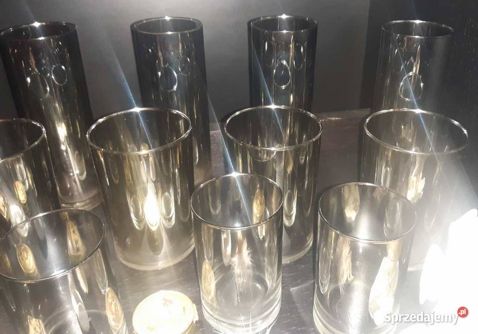 Szkło Metalizowane Kieliszki Szklanki Literatki małopolskie Kraków