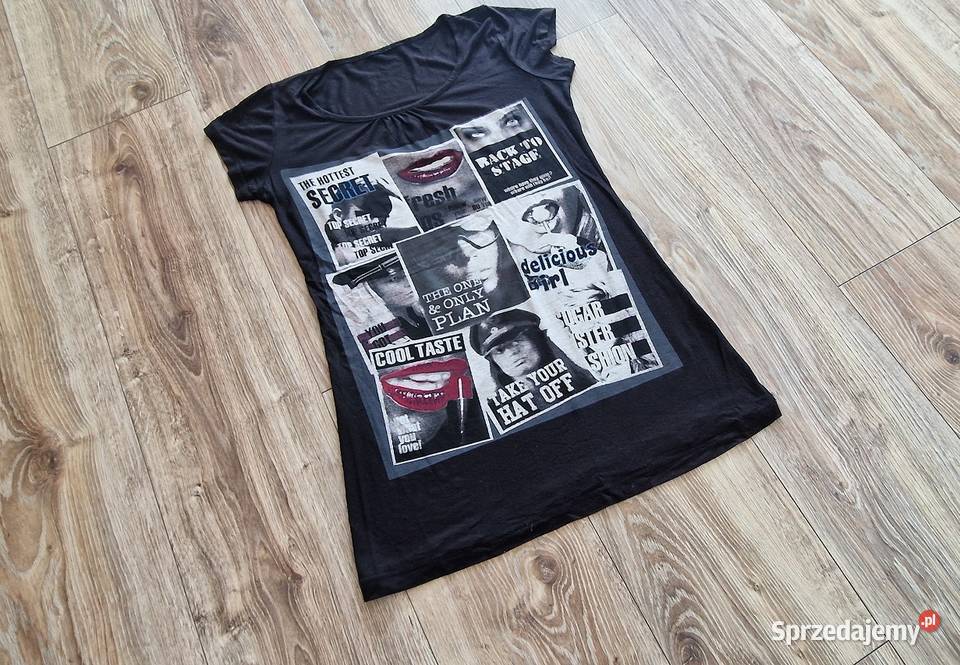 bluzka tunika czarna 40 L czarny Kraków