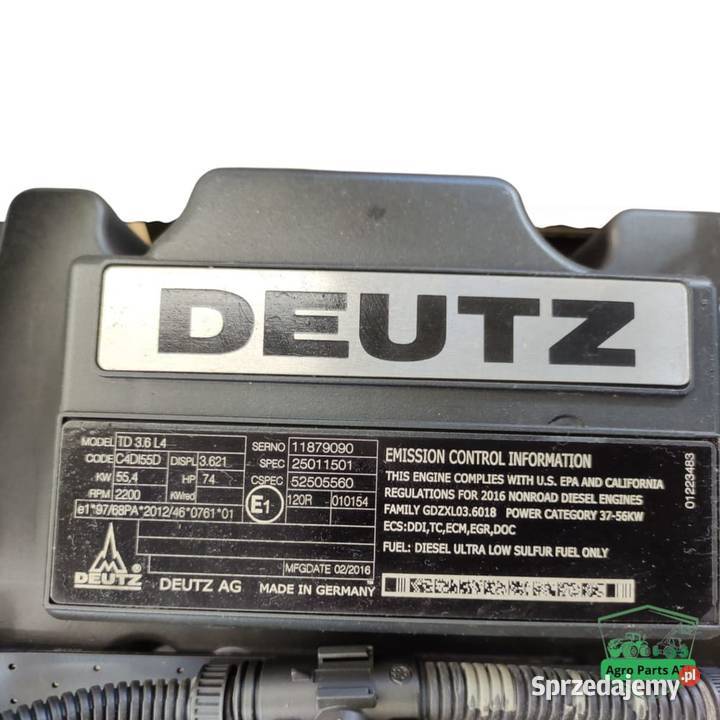 Silnik Deutz TD 36 L4 Gehl RS634 Ciechanowiec