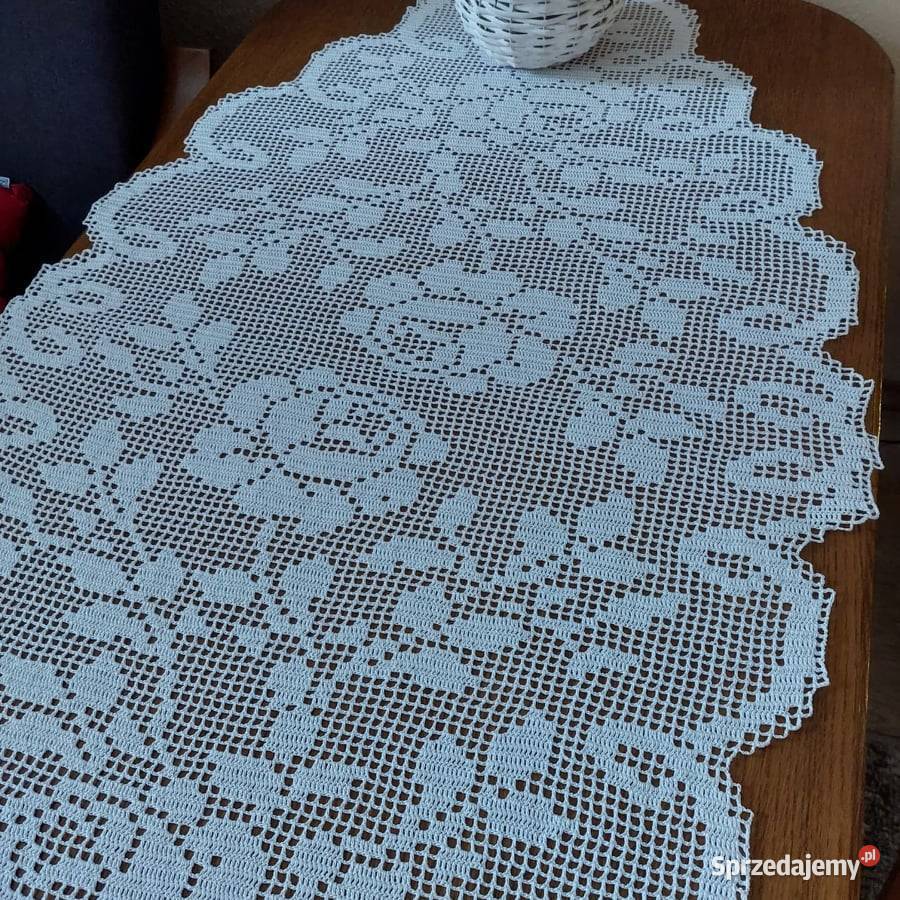 Bieżnik szydełkowy rękodzieło Częstochowa