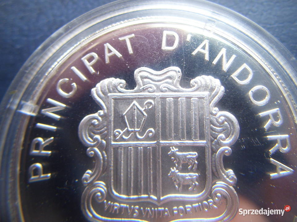 STare monety 10 dinerów 2001 Andora stan Lesko