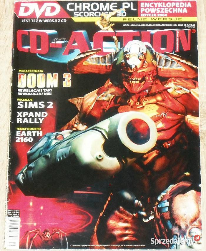 Magazyn CDACTION dodatki płyty niekompletne 2004 śląskie Gliwice