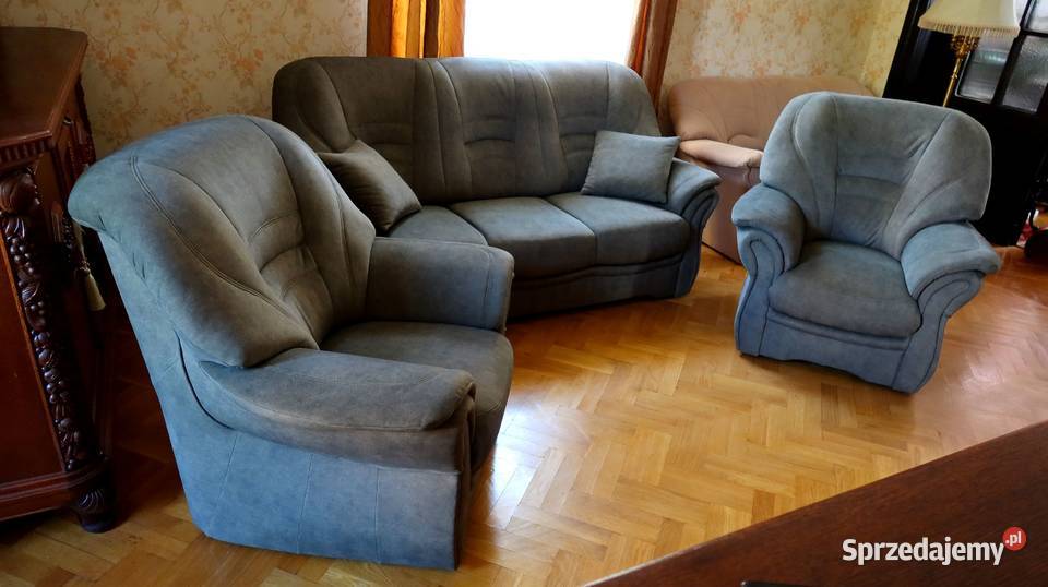 Piękny komplet wypoczynkowy Bologna sofa 3 os i dolnośląskie Ziębice