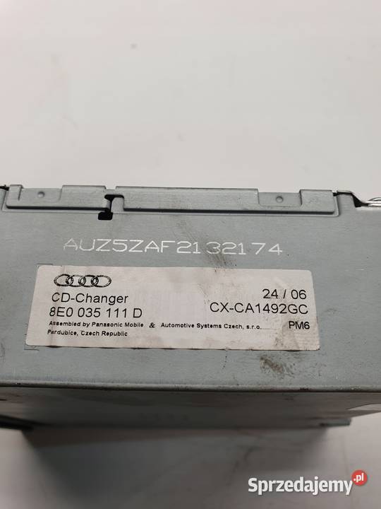 ZMIENIARKA CD AUDI A4 B6 B7 A3 8P 8E0035111D Przystajń sprzedam