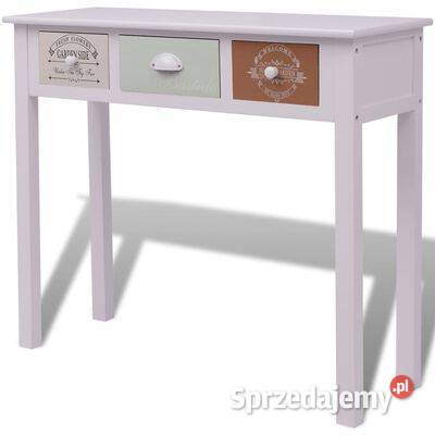 vidaXL Francuski stolik konsola drewniany242880 mazowieckie