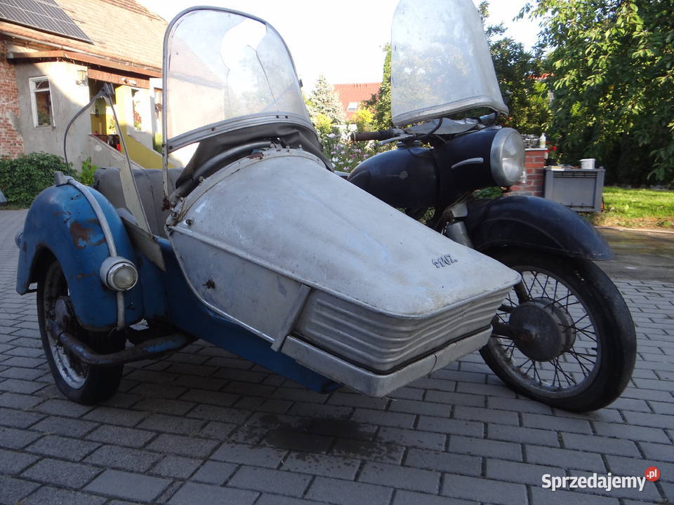 MZ ES 2501 1964r Jaskółka z wózkiem bocznym Wrocław