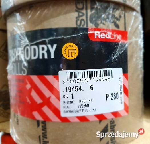 Papier ścierny Rolka INDASA RHYNODRY RED LINE Pozostałe sprzedam