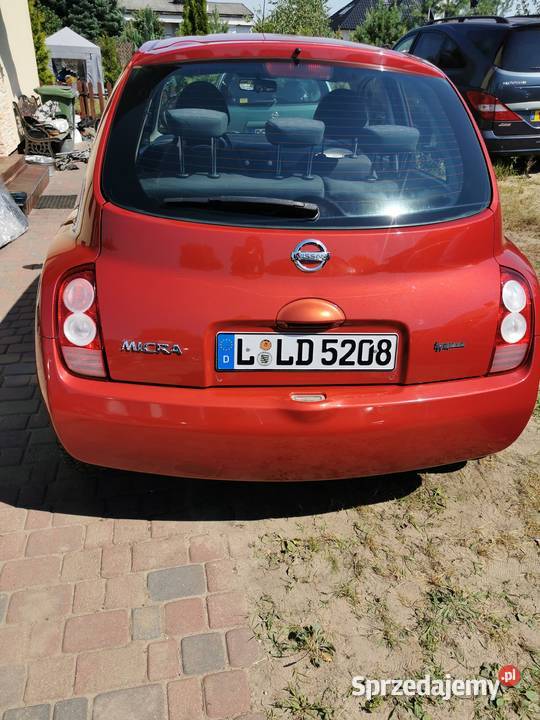 Nissan Micra 2005r welurowa tapicerka Margonin