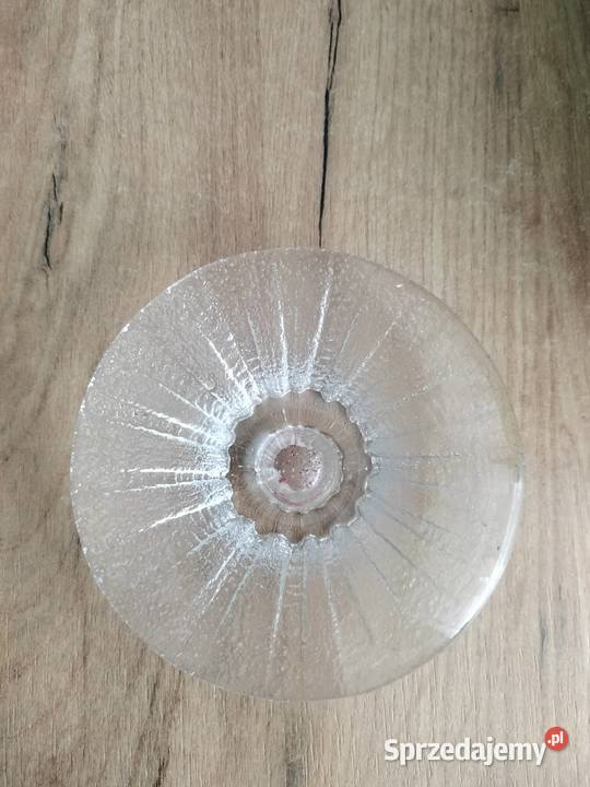 Szklany świecznik przycisk do papieru