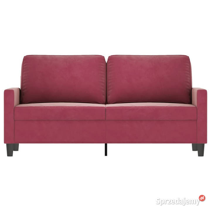 Sofa 2osobowa winna czerwień 140 tapicerowana Warszawa