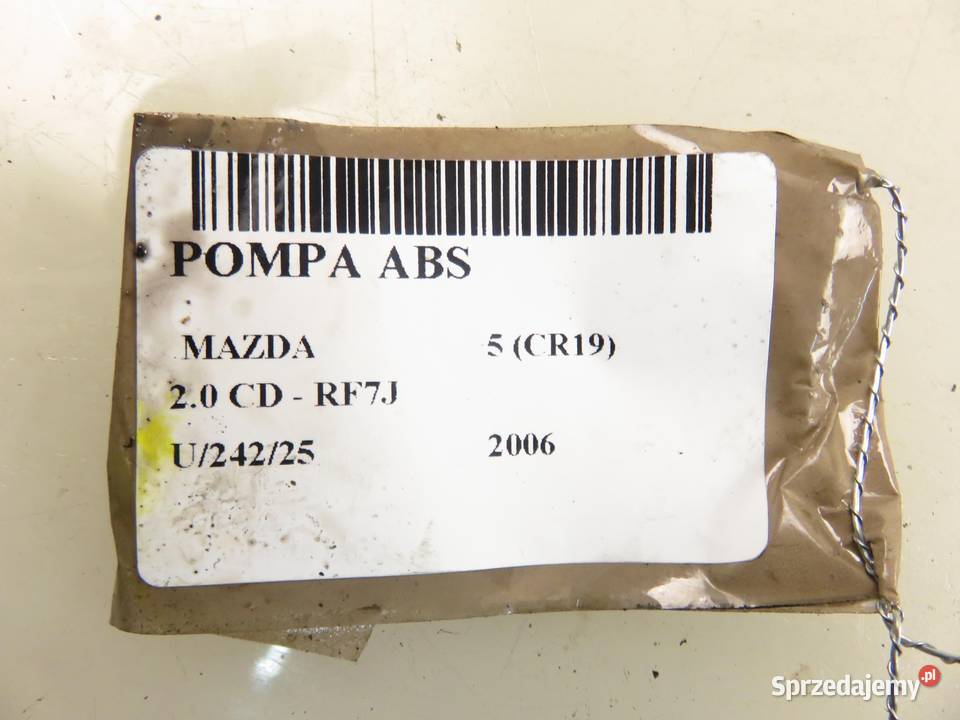 POMPA ABS MAZDA 5 5N612C405CB 06210203934 osobowe Układ ABS i ESP sprzedam
