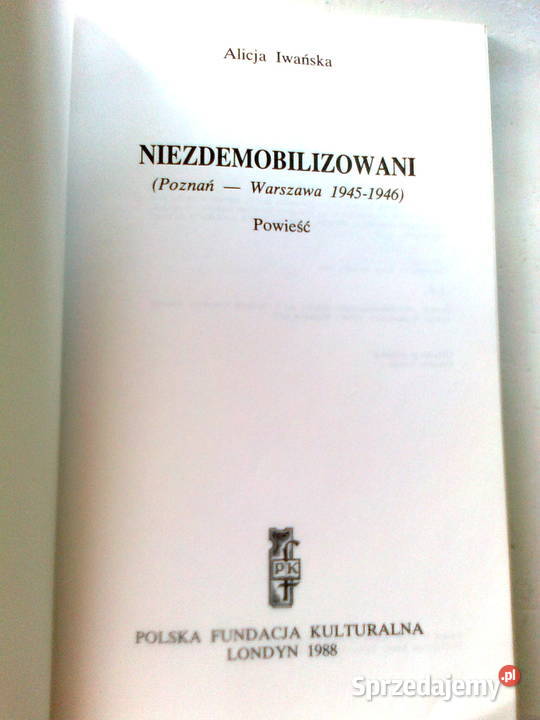 Niezdemobilizowani Alicja Iwańska mazowieckie
