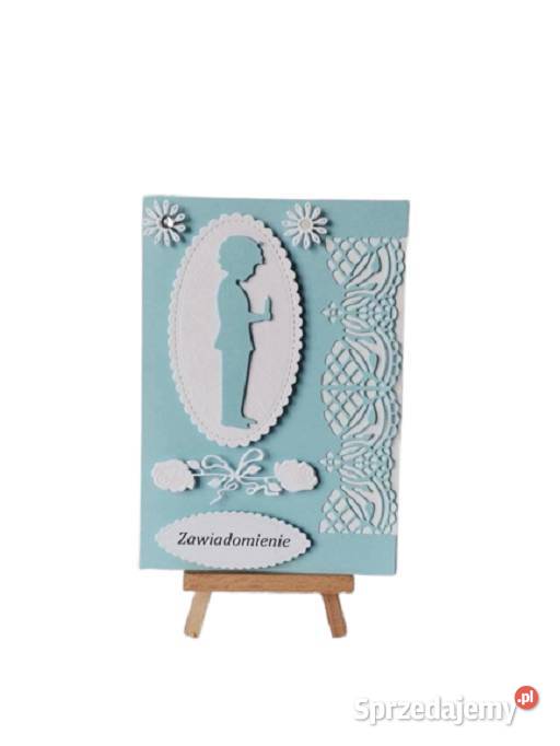 Zawiadomienia Komunia Chłopiec Z Świecą W Ramce