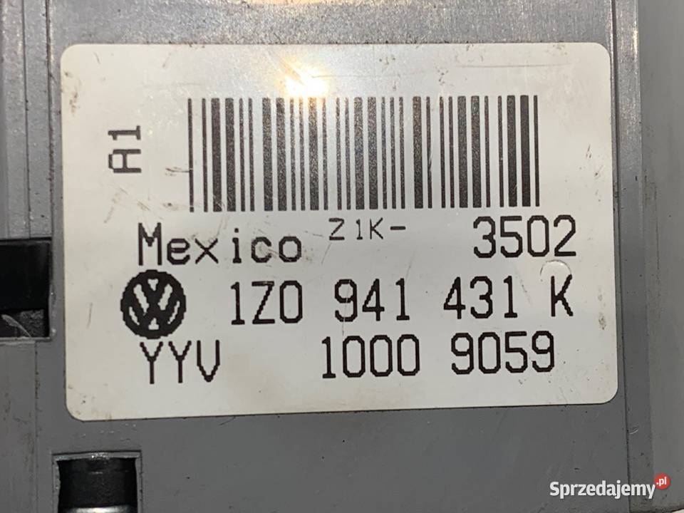 WŁĄCZNIK ŚWIATEŁ SKODA OCTAVIA II 1Z0941431K