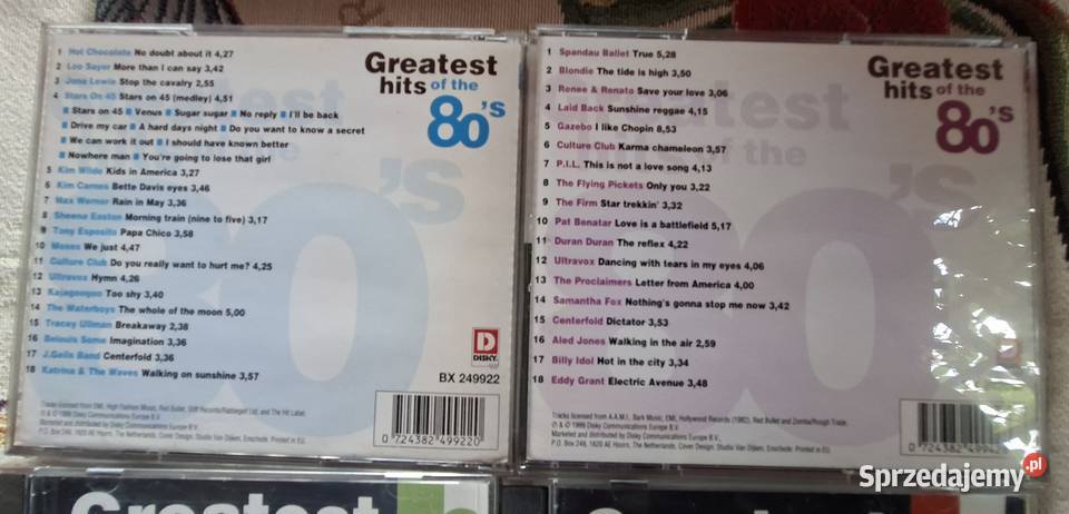 Greatest hits of the 80s 8 CD CD Kraków