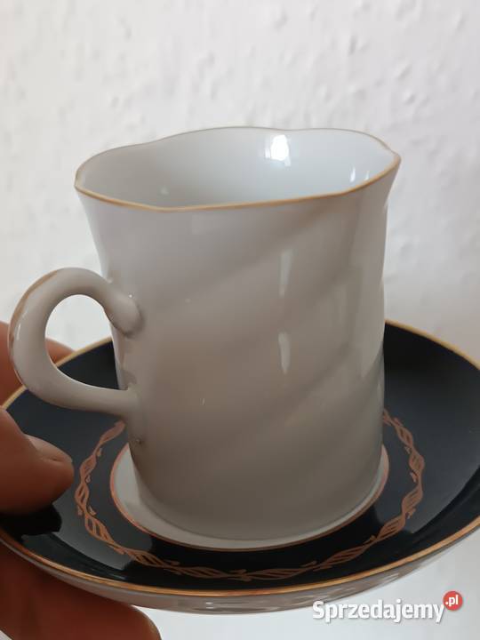 Porcelanowy kobaltowy zestaw GDR Gorlice