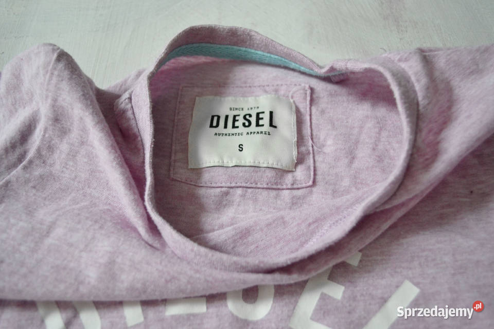 liliowa koszulka Diesel authentic apparel vanice Warszawa sprzedam