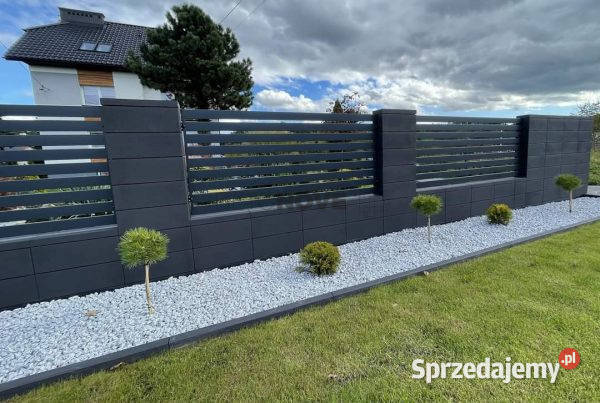Bloczek ogrodzeniowy 20x20x50 gładki SIERADZ