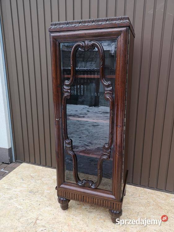 Witryna Biblioteka Słupek Stary Antyk Unikat Swarzędz