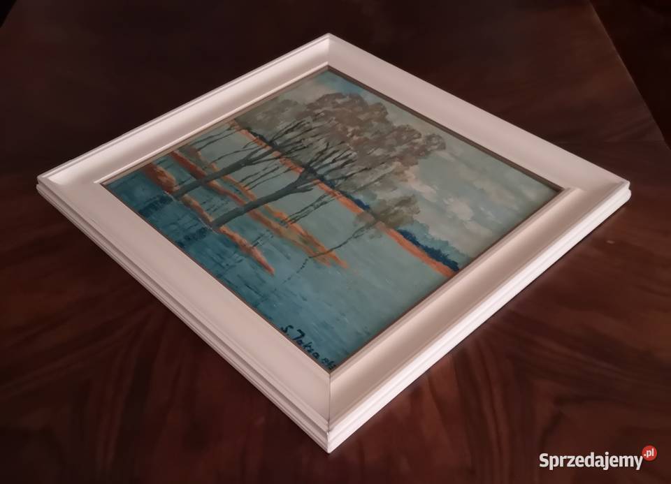 Rolewisko olej na twardym podłożu Stanisław Malarstwo Katowice