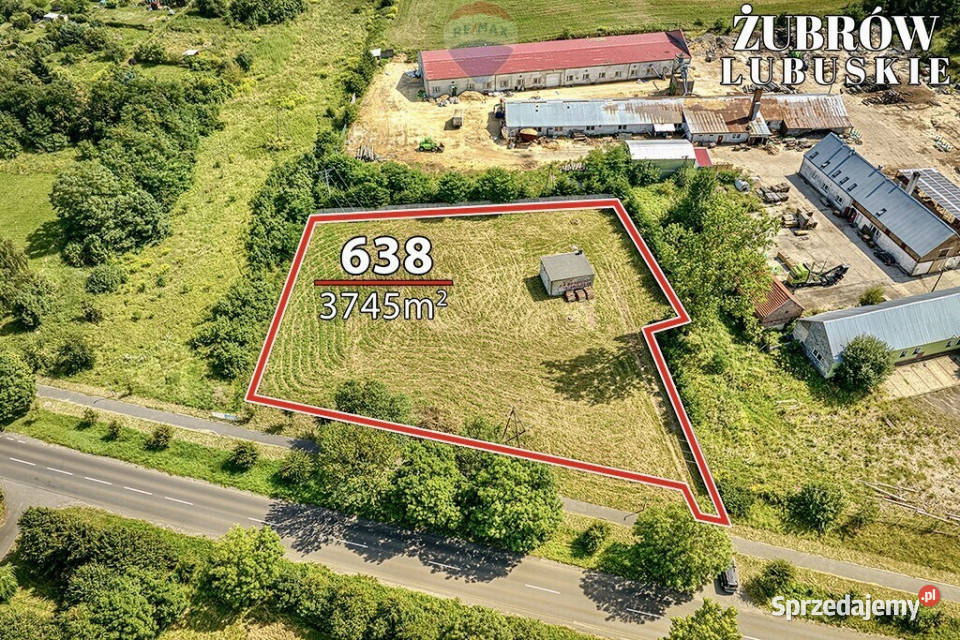 Działka inwestycyjna z WZ 3745 m Żubrów