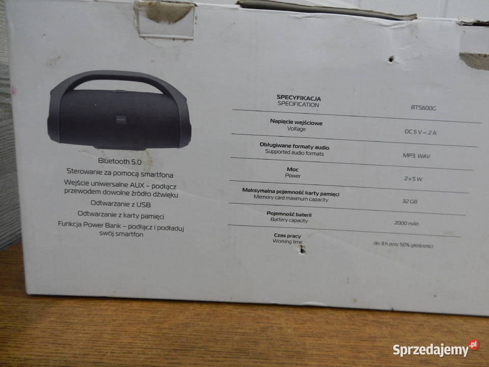 Głośnik Xmusic BTS600G Audio Leżajsk sprzedam