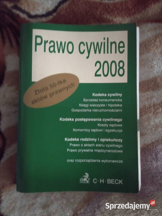 Sprzedam książkę prawo cywilne z 2008 roku prawo i administracja Bukowno