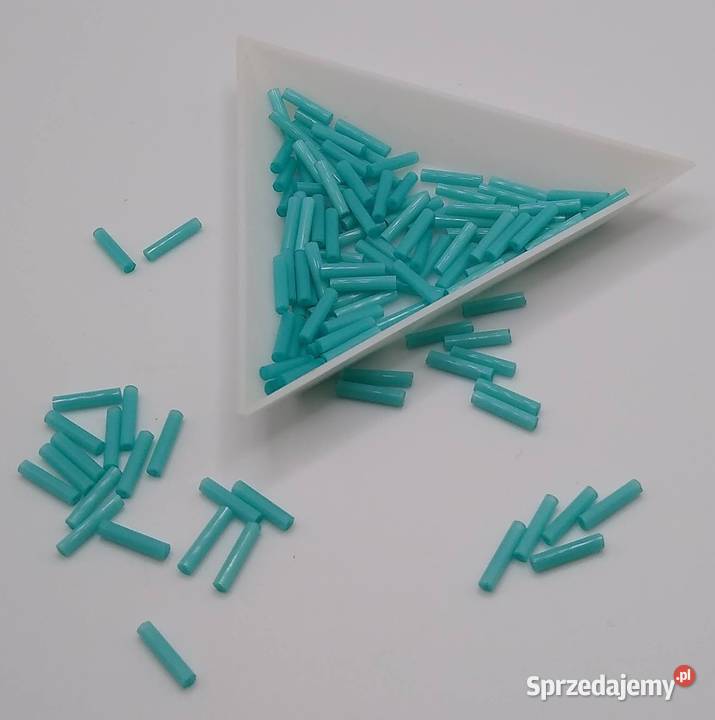 TOHO Bugle Opaque Pepper Red i Turquoise pomorskie