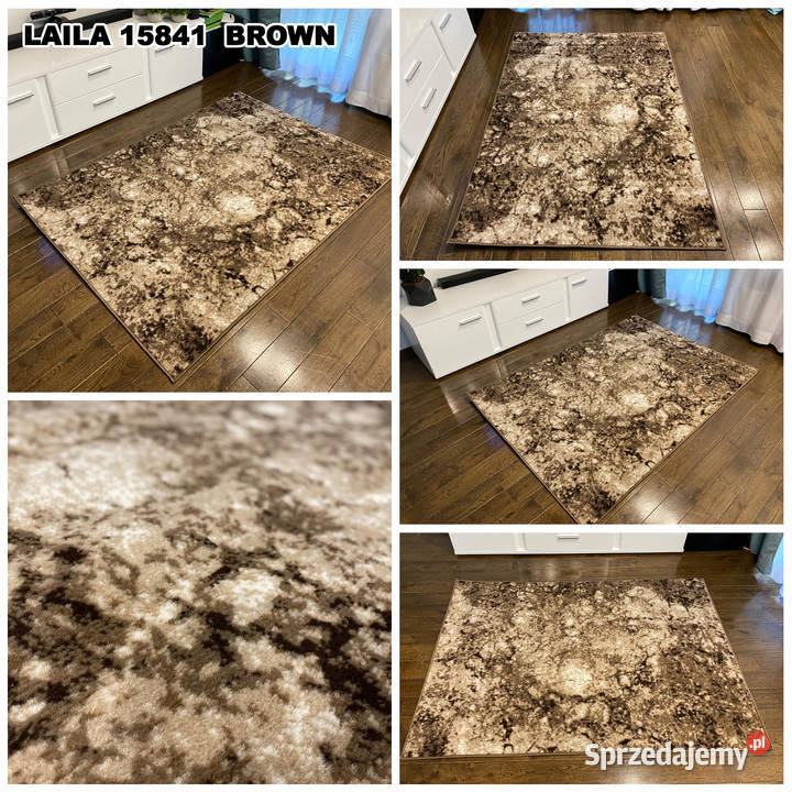 DUŻY DYWAN 200x300 GĘSTY WŁOS LAILA 15841 BROWN podlaskie Białystok