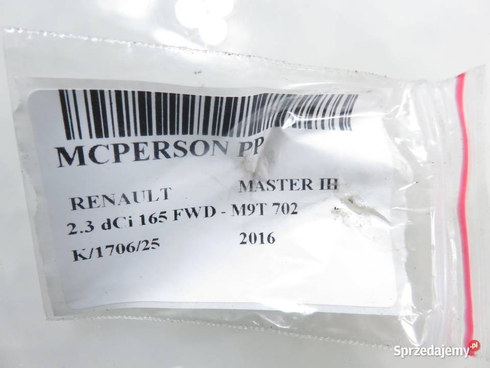 MCPERSON PRAWY PRZEDNI RENAULT MASTER III 23 dCi Amortyzatory małopolskie