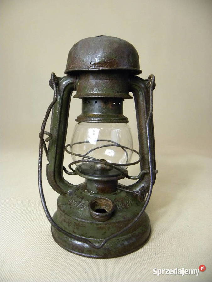 Stara niemiecka lampa wojskowa naftowa Feuerhand dolnośląskie Legnica