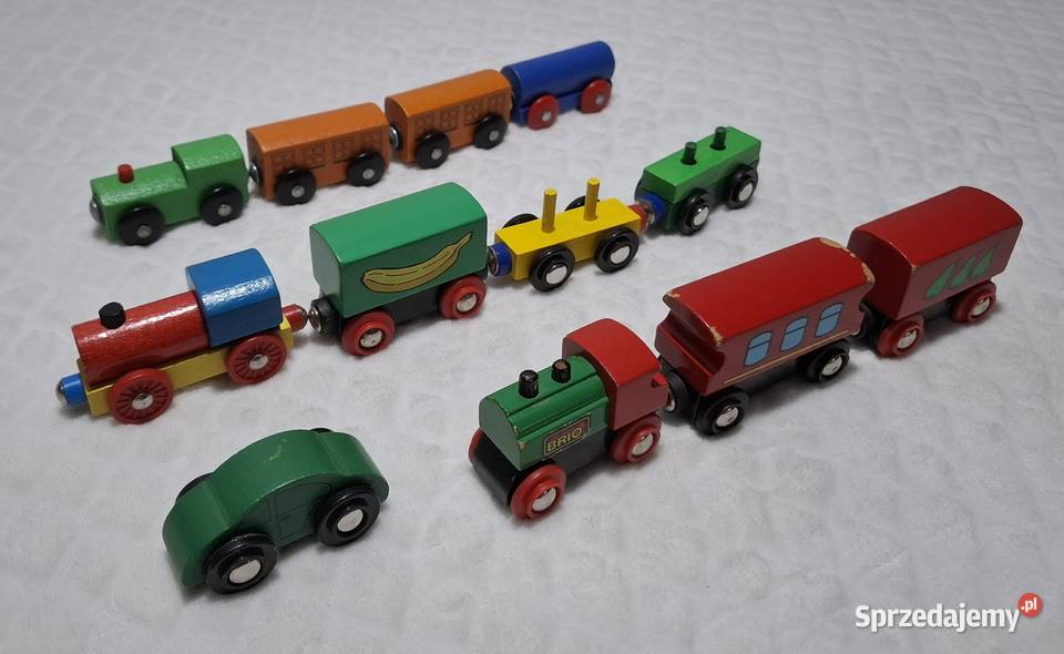 Pociąg ciuchcia wagony autko drewniane Czeladź