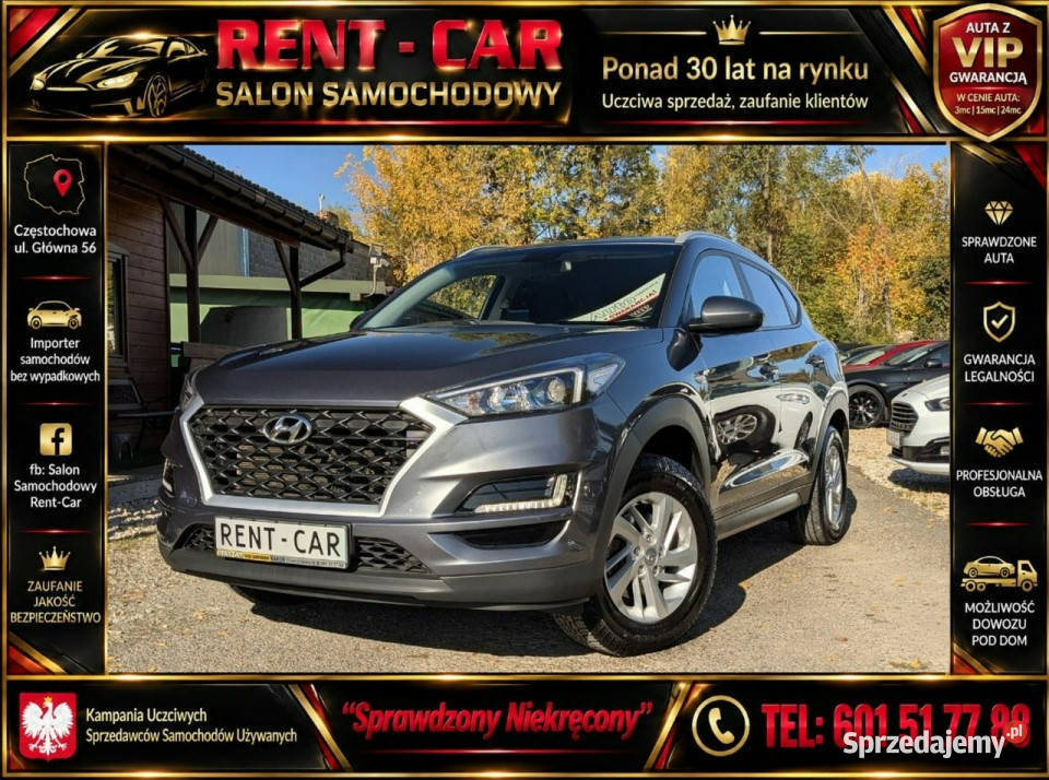 Hyundai Tucson Rok produkcji 2019 Częstochowa