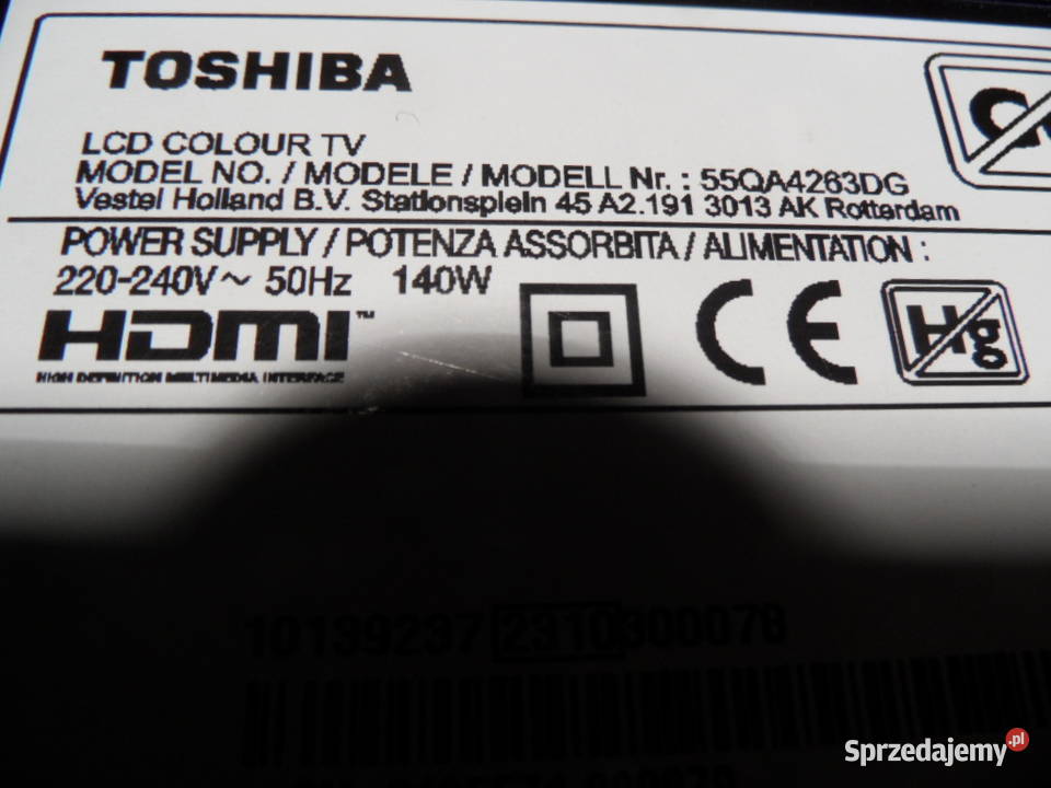 plyta glowna telewizora TOSHIBA 55QA4263DG świętokrzyskie