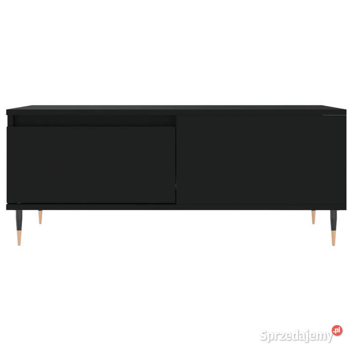 Stolik kawowy czarny 90x50x365 materiał Warszawa