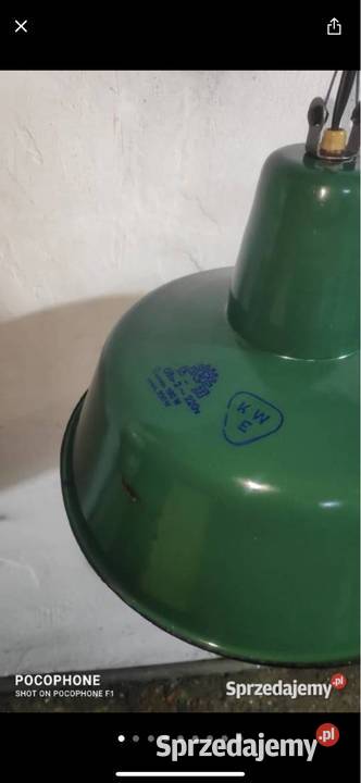 Lampa wisząca retro OBs2 zielona śląskie Gliwice sprzedam