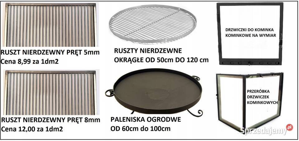 Ruszt do grilla okrągły nierdzewny grillowy Radziszów
