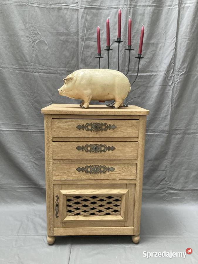 Dębowa szafka z dwoma szufladami Kraków