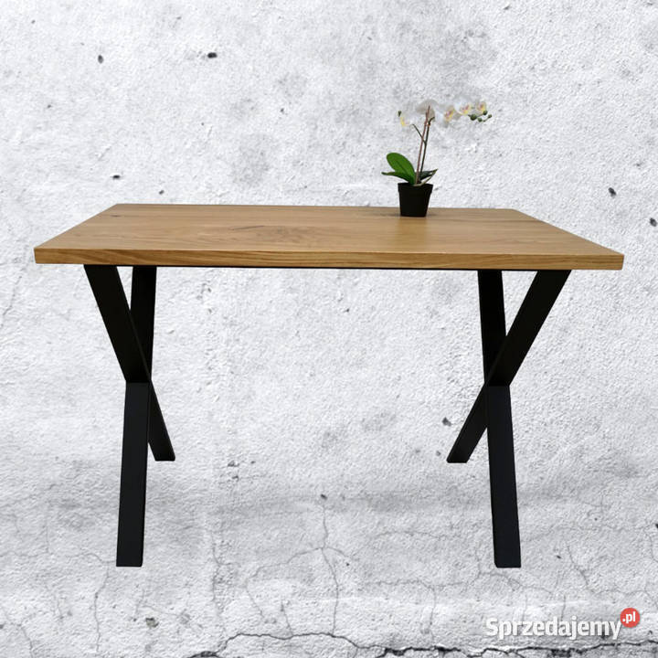 Stół loftowy stolik X 100cm Stoły, krzesła, biurka Janczowa