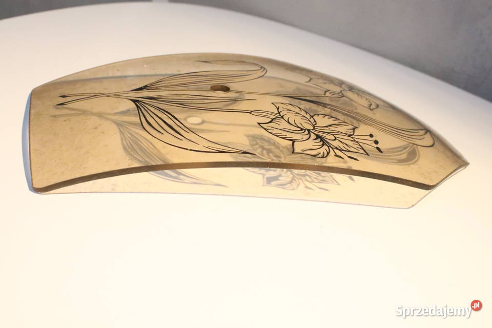 Szklana oprawa do lampy PRL Pozostałe