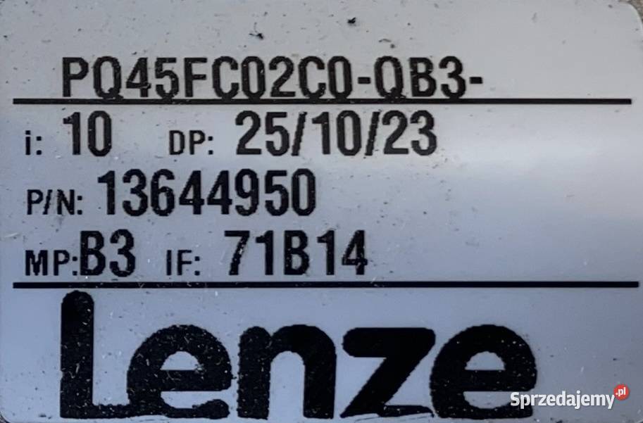 motoreduktor przekładnia 037kW 133obr 1fazowy Pozostałe Pigża