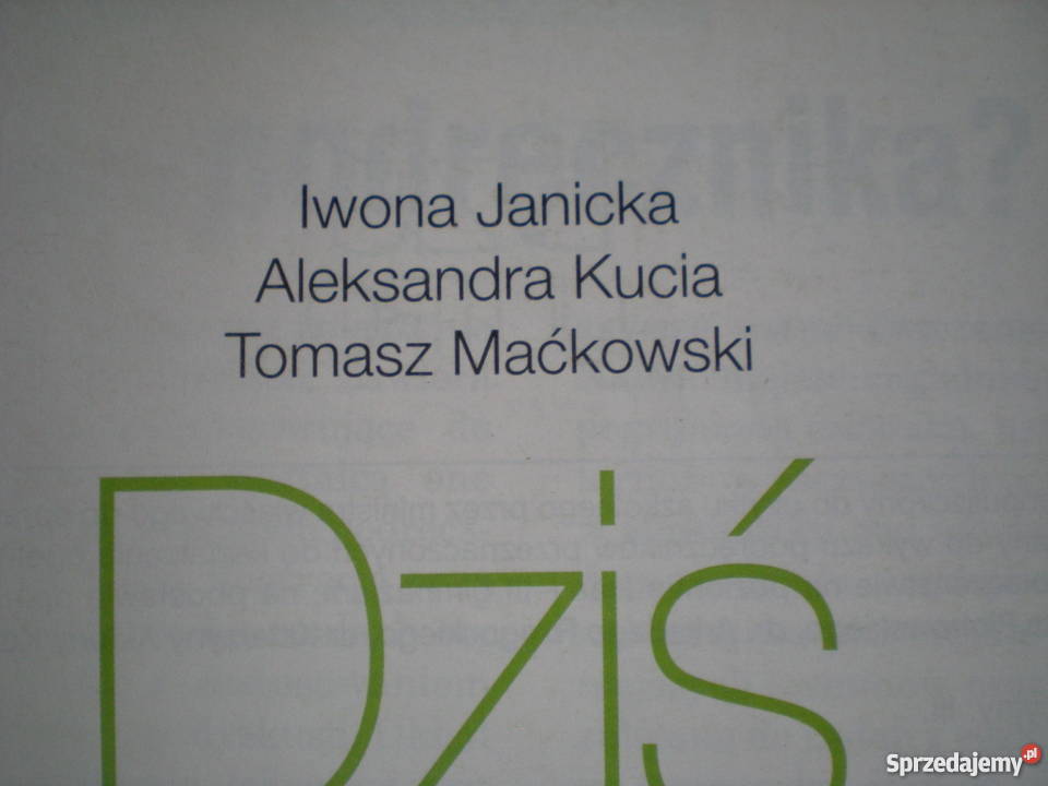 Dziś i jutro podręcznik WOS gimnazjum stan
