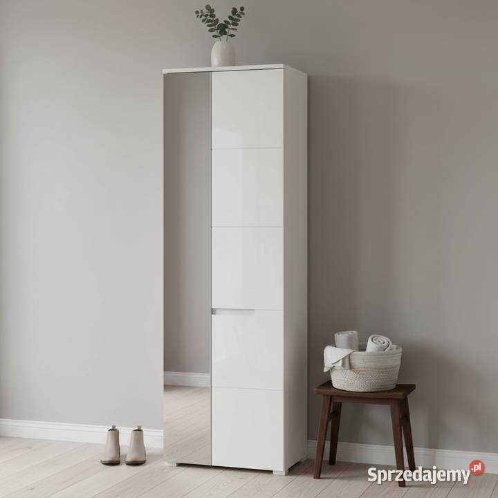 SELENE 22 biała szafa do przedpokoju wąska z Rzeszów sprzedam