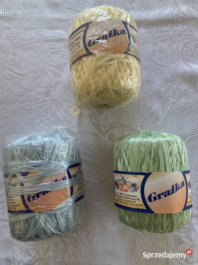 Włóczka tasiemkowa Grażka Szczecin sprzedam