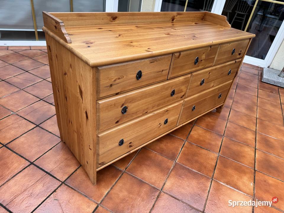 Komoda drewniana szuflady Ikea leksvik szafa Garwolin